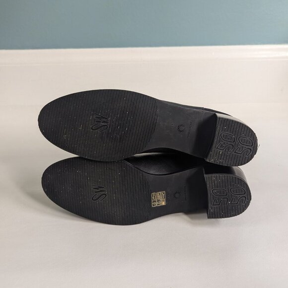 Stuart Weitzman Women's Easy On Reserve Leather Chelsea Boot Size 9.5 Black - Picture 8 of 8